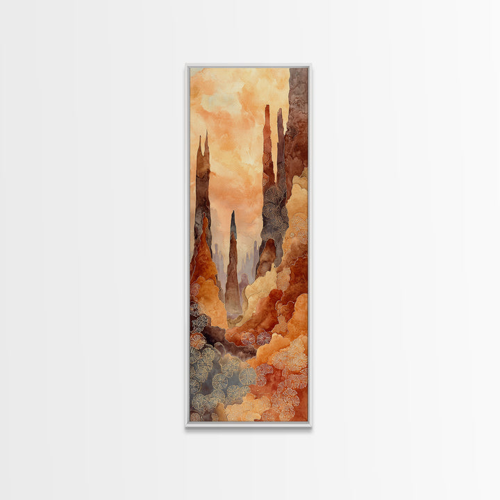 Palm Oasis Reflected Canvas Print, Desert Art, Luxury Decor, Southwestern Decor, Fine Art, Desert, Wall Art Prints, DES-1x3-51