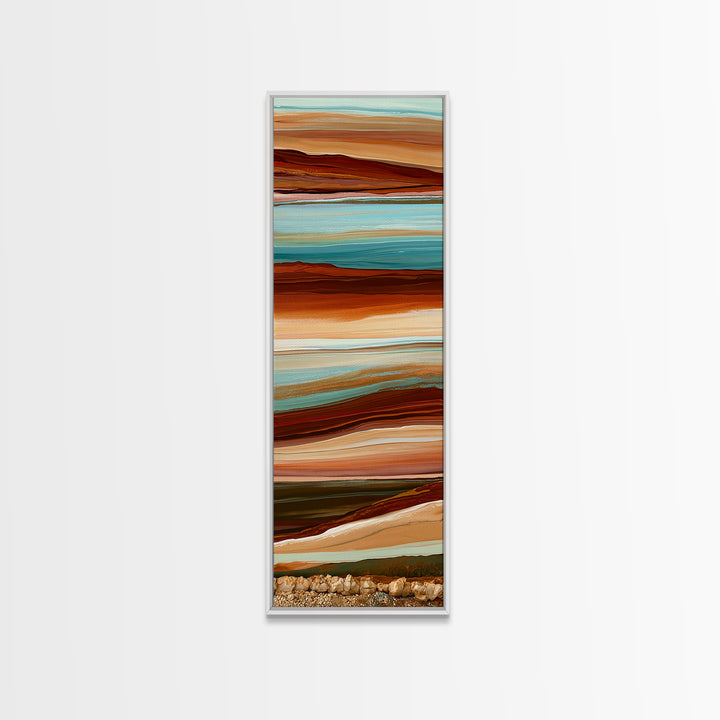 Abstract Heatwave Horizon Canvas Print, Desert Art, Home Decor, Southwestern Decor, Desert, Printable Art, Living Room Decor, DES-1x3-97
