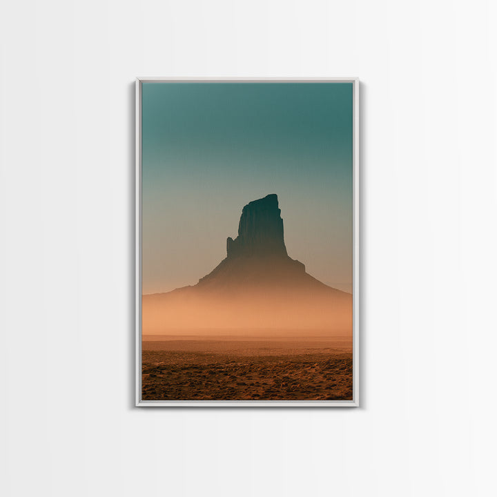 Monument Valley Silhouette Canvas Print, Desert Art, Landscape Art, Southwestern Decor, Oil Painting, Desert, Art Print, DES-2x3-65
