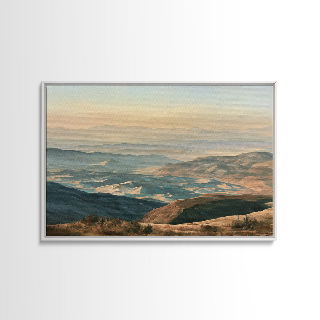 Wind Carved Dune Patterns from Above Framed Canvas Print, Desert Art, Abstract Wall Art, Southwestern Decor, Fine Art, Desert, DES-3x2-96