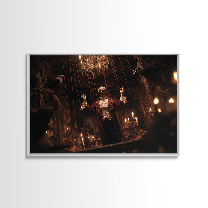 The Marionette Master, Landscape Wall Art, Dark Halloween Decor, Canvas Print, Halloween Wall Decor, Gothic Home Decor, Horror Wall Art