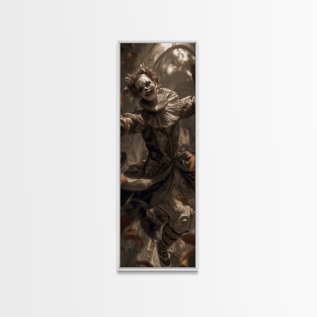The Abandoned Carnival, Tall Narrow Wall Art, Spooky Home Decor, Canvas Print, Halloween Wall Decor, Gothic Home Decor, Seasonal Home Decor