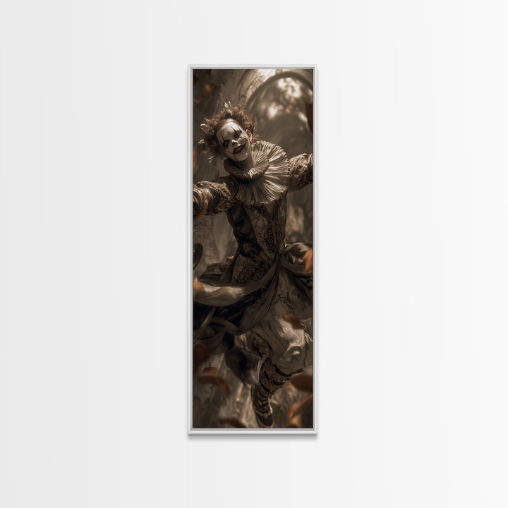 The Abandoned Carnival, Tall Narrow Wall Art, Spooky Home Decor, Canvas Print, Halloween Wall Decor, Gothic Home Decor, Seasonal Home Decor