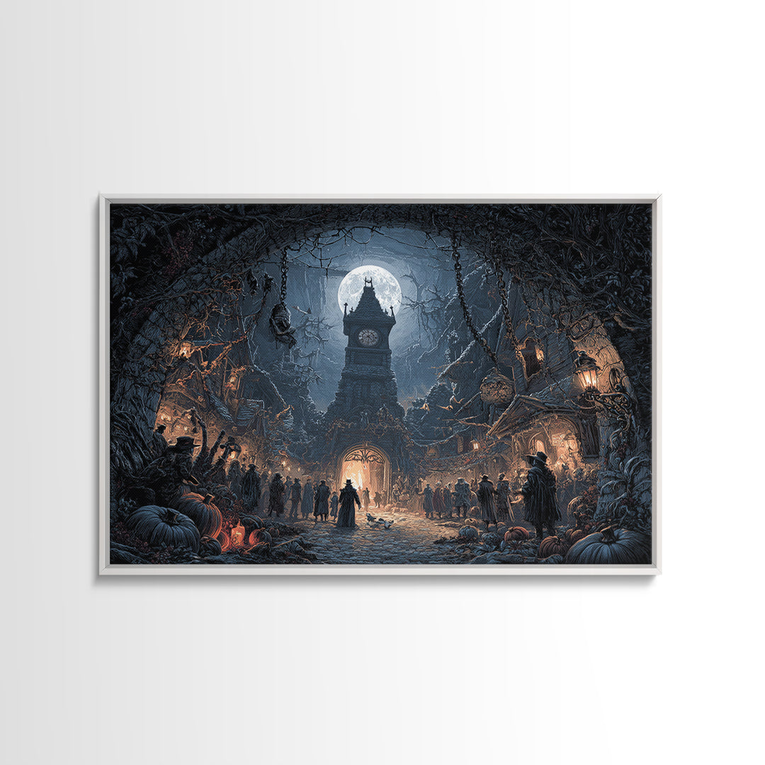 The Thirteenth Bell, Landscape Wall Art, Spooky Home Decor, Canvas Print, Halloween Wall Decor, Gothic Home Decor, Horror Wall Art