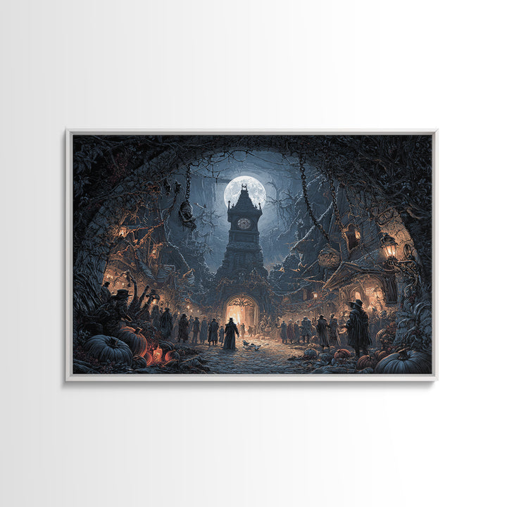 The Thirteenth Bell, Landscape Wall Art, Spooky Home Decor, Canvas Print, Halloween Wall Decor, Gothic Home Decor, Horror Wall Art