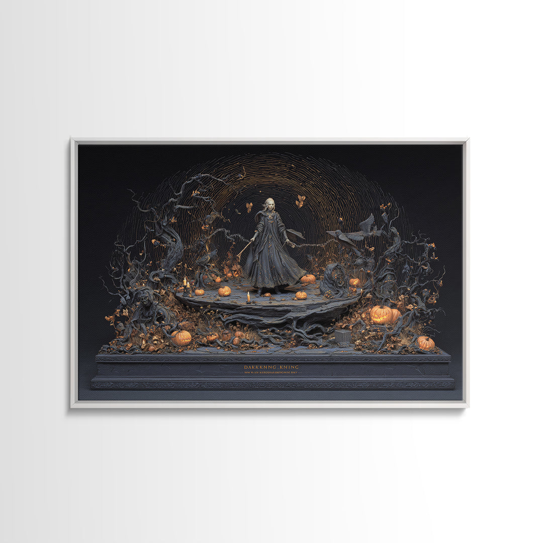 The Halloween Storm, Landscape Wall Art, Dark Halloween Decor, Canvas Print, Halloween Wall Decor, Gothic Home Decor, Spooky Wall Decor