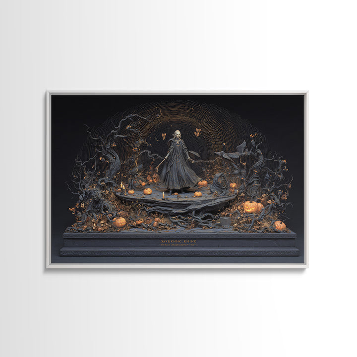 The Halloween Storm, Landscape Wall Art, Dark Halloween Decor, Canvas Print, Halloween Wall Decor, Gothic Home Decor, Spooky Wall Decor