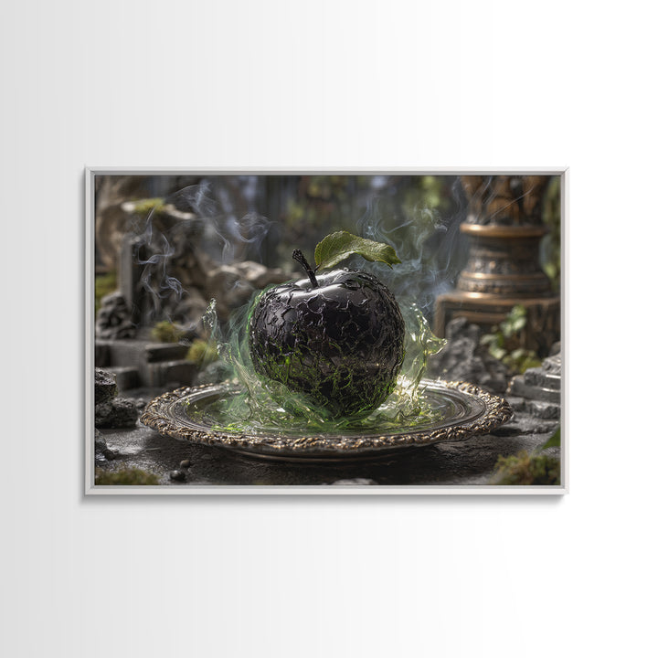 The Poisoned Apple, Landscape Wall Art, Dark Halloween Decor, Canvas Print, Halloween Wall Decor, Gothic Home Decor, Statement Wall Art