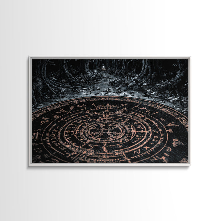 The Antique Spirit Board, Landscape Wall Art, Dark Halloween Decor, Canvas Print, Halloween Wall Decor, Gothic Home Decor, Macabre Wall Art