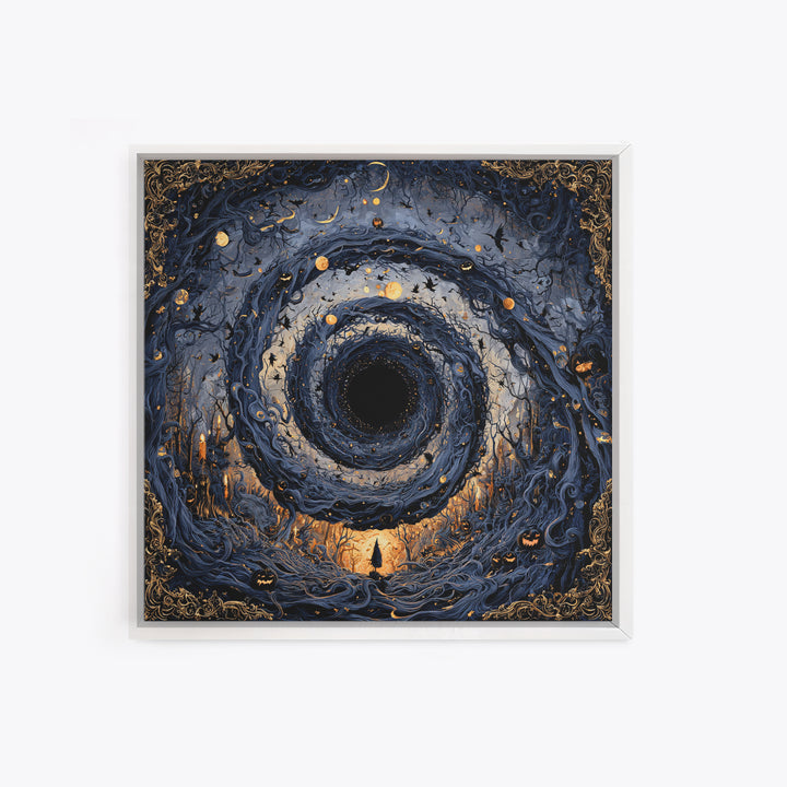 Celestial Witchcraft, Square Wall Art, Macabre Wall Art, Framed Canvas Print, Halloween Wall Decor, Gothic Home Decor, Seasonal Home Decor