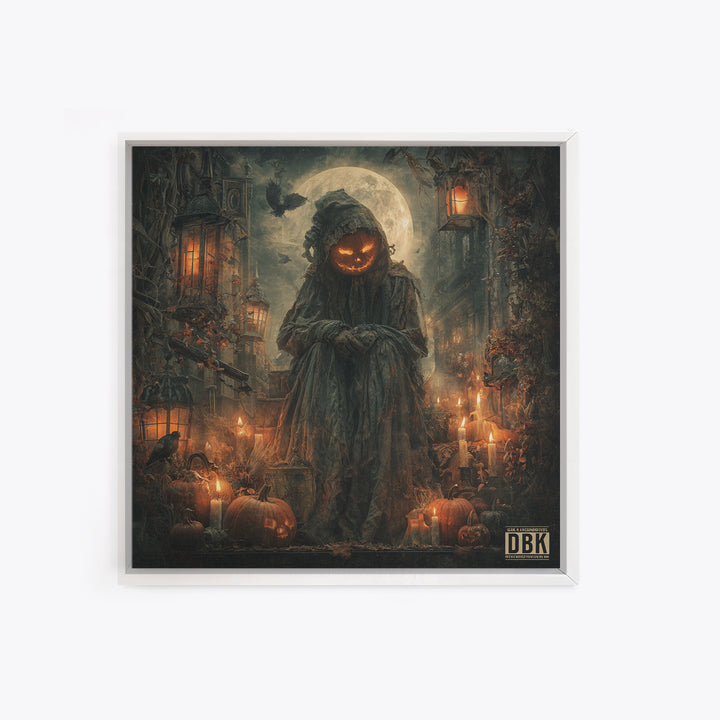 Occult Harvest Festival, Square Wall Art, Macabre Wall Art, Framed Canvas Print, Halloween Wall Decor, Gothic Home Decor, Horror Wall Art