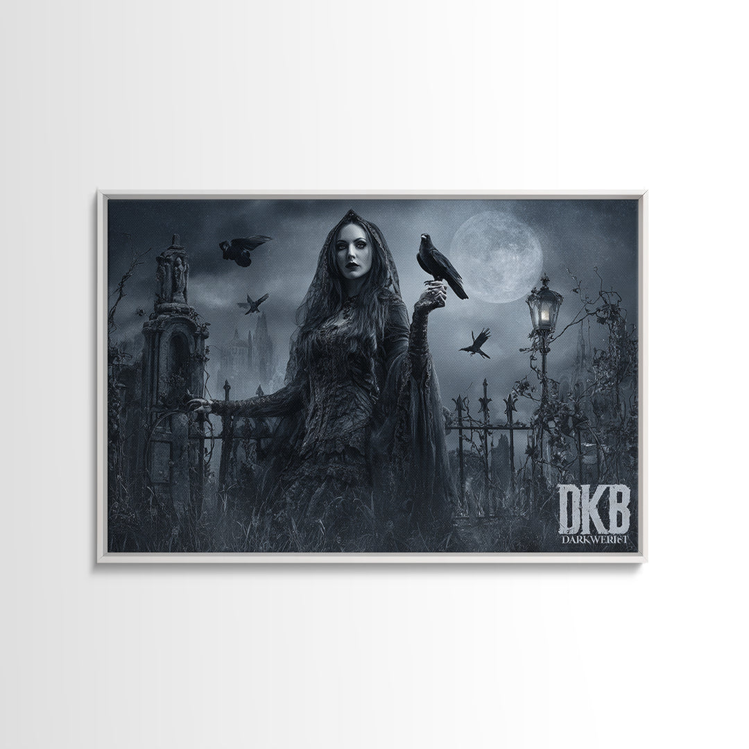 Gothic Romance, Landscape Wall Art, Spooky Home Decor, Canvas Print, Halloween Wall Decor, Gothic Home Decor, Collectible Wall Decor