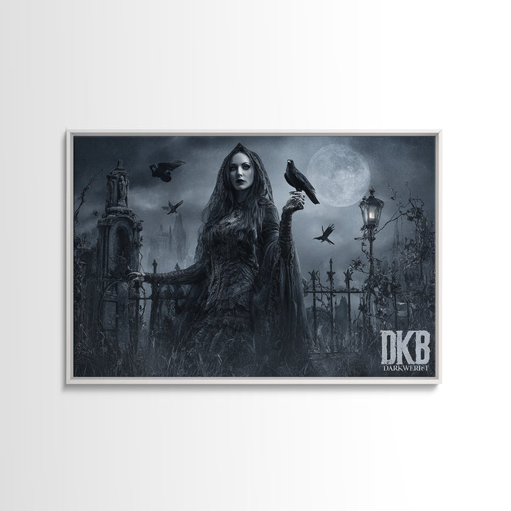 Gothic Romance, Landscape Wall Art, Spooky Home Decor, Canvas Print, Halloween Wall Decor, Gothic Home Decor, Collectible Wall Decor