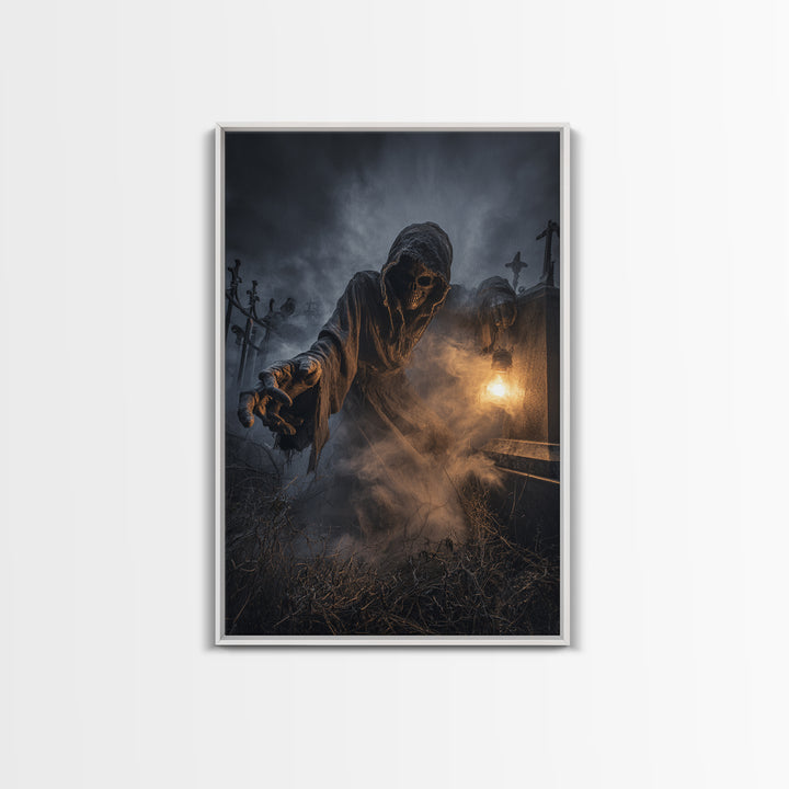 The Dream Eater, Vertical Wall Art, Spooky Home Decor, Canvas Print, Halloween Wall Decor, Gothic Home Decor, Dark Fantasy Art