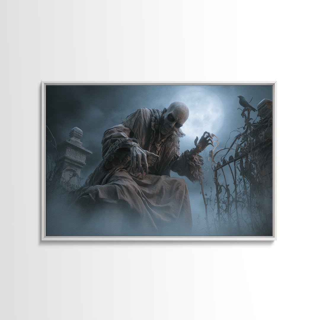 The Dream Eater, Landscape Wall Art, Spooky Home Decor, Canvas Print, Halloween Wall Decor, Gothic Home Decor, Halloween Wall Art