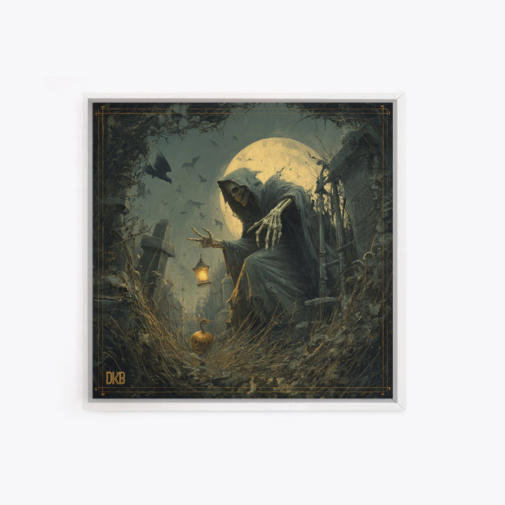 The Dream Eater, Square Wall Art, Spooky Home Decor, Canvas Print, Halloween Wall Decor, Gothic Home Decor, Spooky Wall Decor