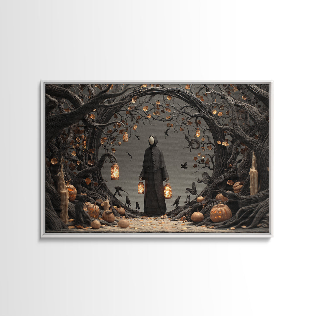 The Soul Collector, Landscape Wall Art, Dark Fantasy Wall Art, Canvas Print, Halloween Wall Decor, Gothic Home Decor, Macabre Wall Art