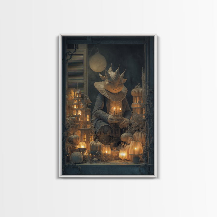 The Candy Corn Kingdom, Vertical Wall Art, Dark Fantasy Wall Art, Canvas Print, Halloween Wall Decor, Gothic Home Decor, Horror Wall Art