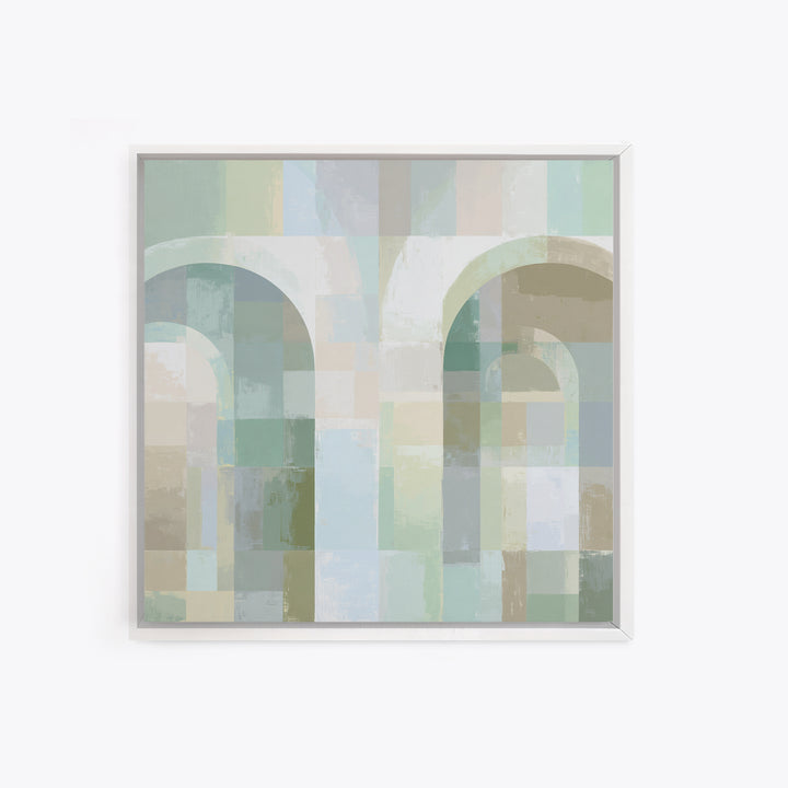 Light Scandinavian Abstract Arches Canvas Print, Dental Office Art, Dental Art, Office Decor, Fine Art, Calm, Dental Gift, DOA-1x1-17