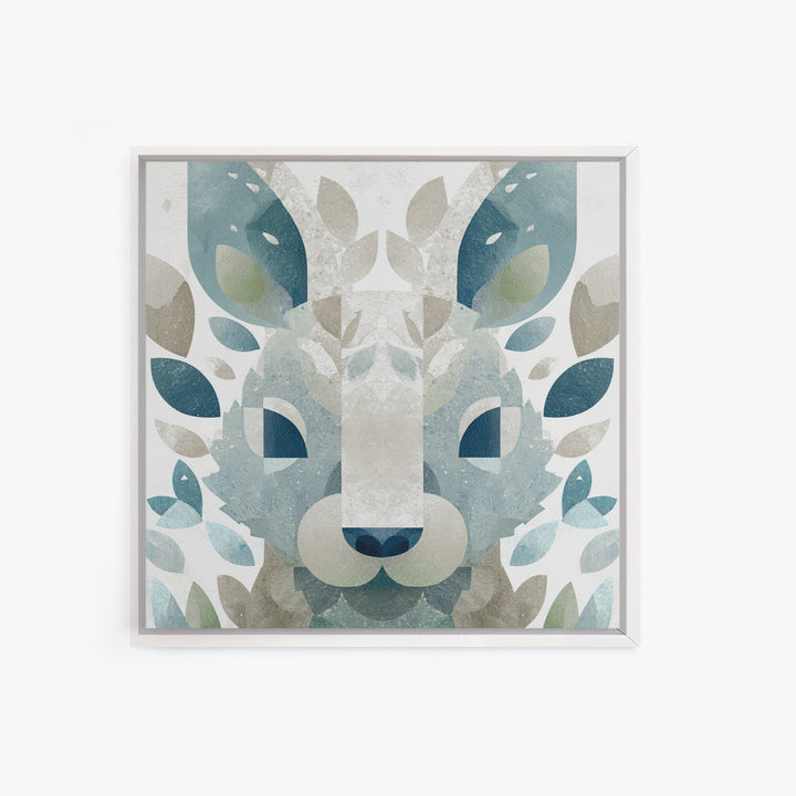 Cheerful Animal Dentist Themed Character Without Text Canvas Print, Dental Office Art, Motivational Poster, Office Decor, Calm, DOA-1x1-2