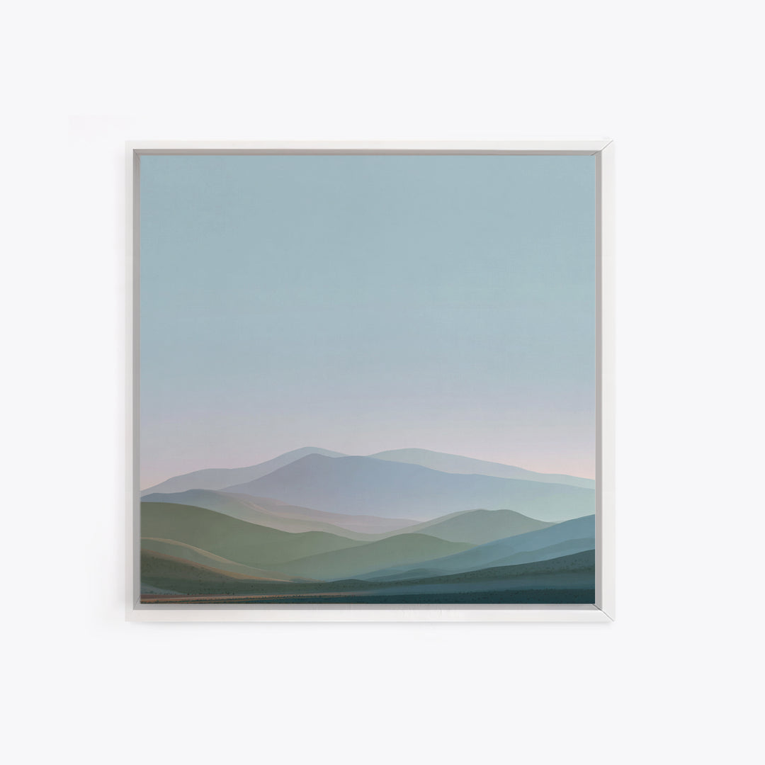 Soft Gradient Sunrise Canvas Print, Dental Office Art, Digital Print, Office Decor, Fine Art, Calm, Medical Office Decor, DOA-1x1-20