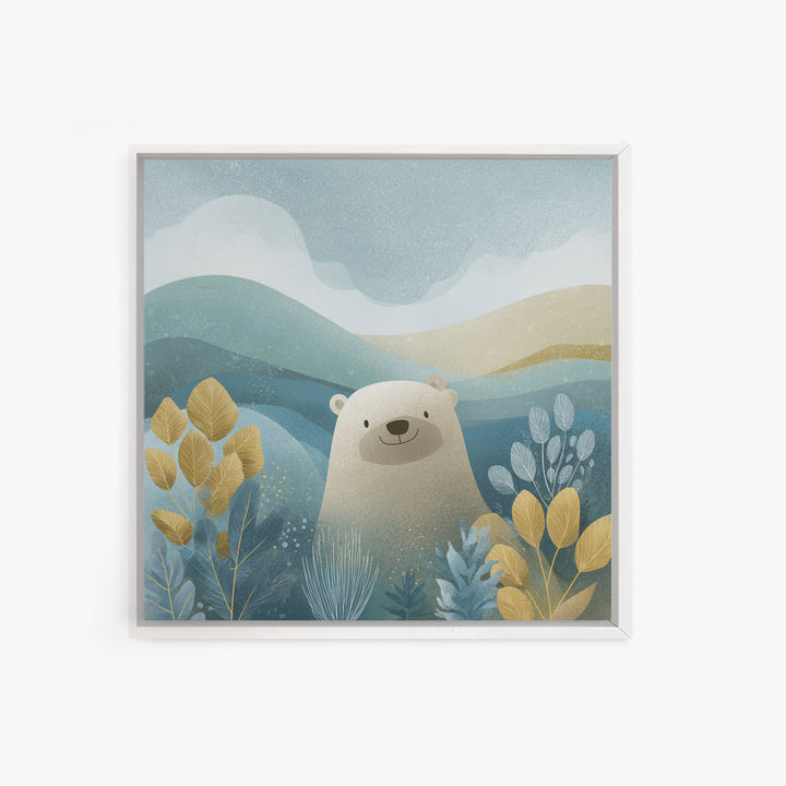Cheerful Animal Dentist Themed Character Without Text Canvas Print, Dental Office Art, Medical Art, Office Decor, Calm, DOA-1x1-26