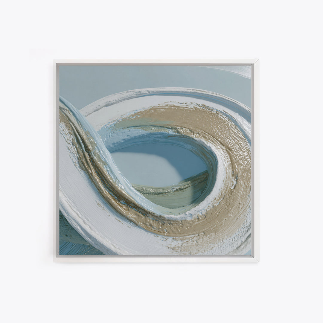 Minimal Smile Curve Abstract Framed Canvas Print, Dental Office Art, Tooth Art, Office Decor, Abstract Art, Calm, Modern Decor, DOA-1x1-29