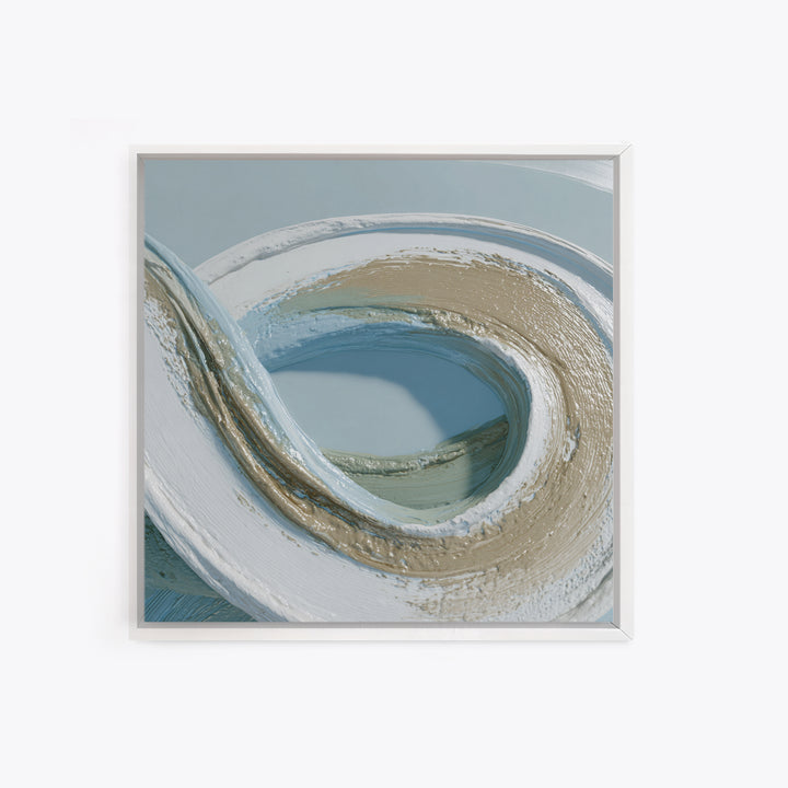 Minimal Smile Curve Abstract Framed Canvas Print, Dental Office Art, Tooth Art, Office Decor, Abstract Art, Calm, Modern Decor, DOA-1x1-29