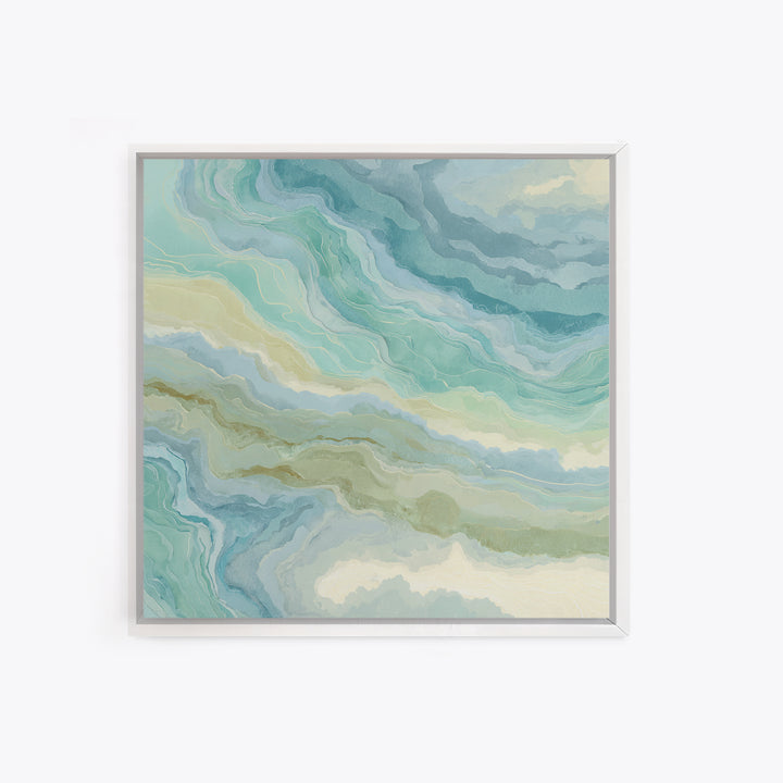 Abstract Water Ripple Pattern Framed Canvas Print, Dental Office Art, Medical Decor, Office Decor, Fine Art, Calm, Home Decor, DOA-1x1-37