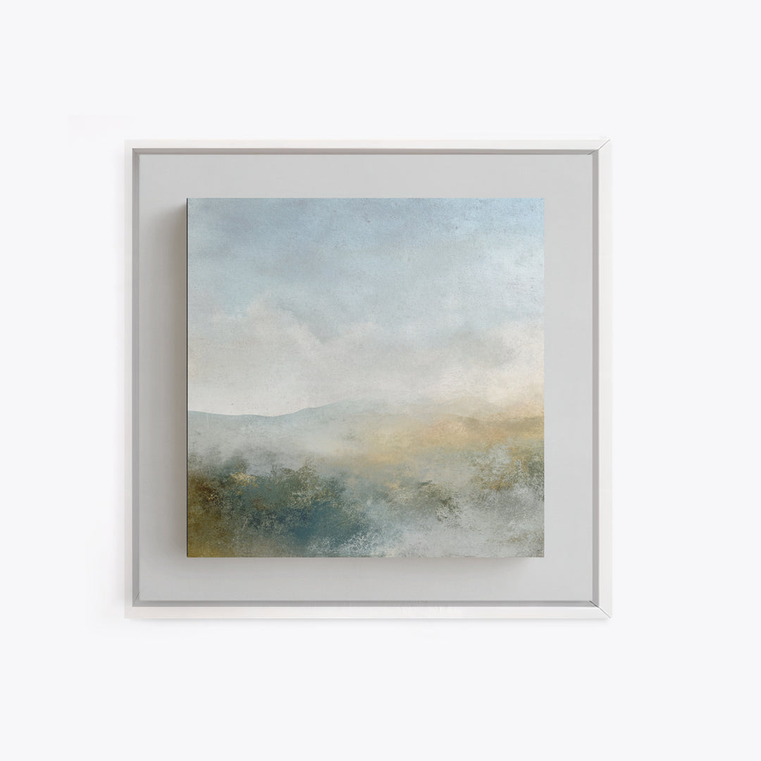 Soft Gradient Sunrise Framed Canvas Print, Dental Office Art, Motivational Poster, Office Decor, Fine Art, Calm, Dentistry Art, DOA-1x1-44