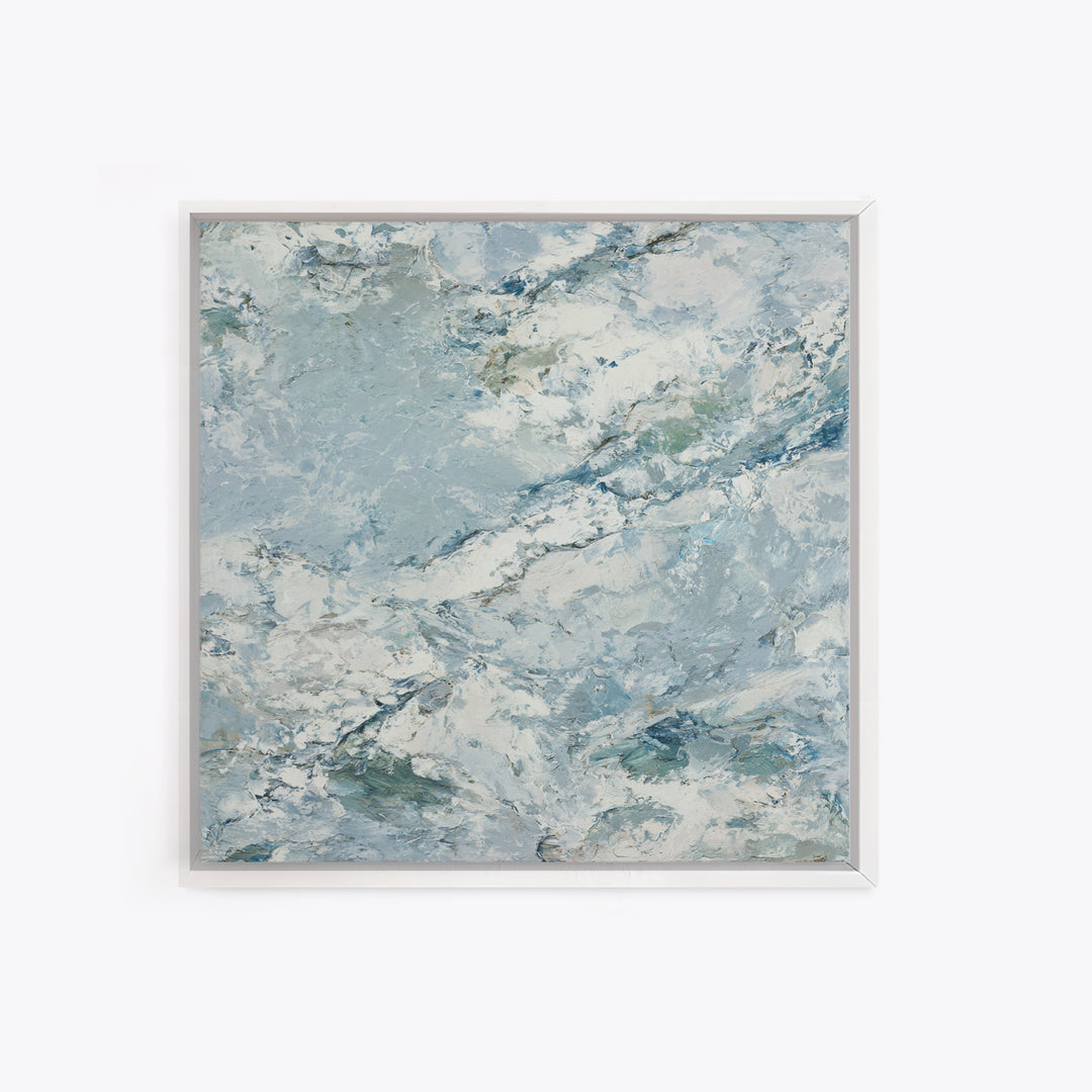 Clean Marble Texture Framed Canvas Print, Dental Office Art, Wall Art, Office Decor, Fine Art, Calm, Dental Office Decor, DOA-1x1-48