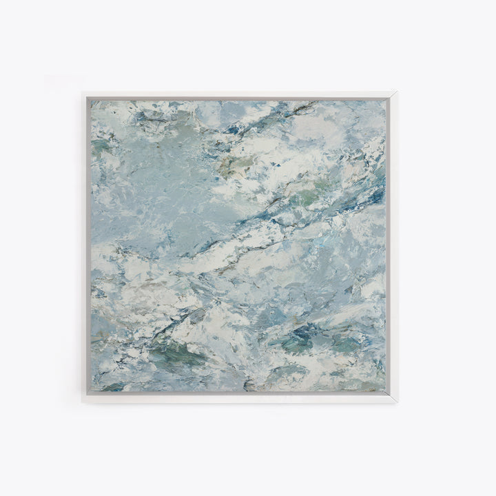 Clean Marble Texture Framed Canvas Print, Dental Office Art, Wall Art, Office Decor, Fine Art, Calm, Dental Office Decor, DOA-1x1-48