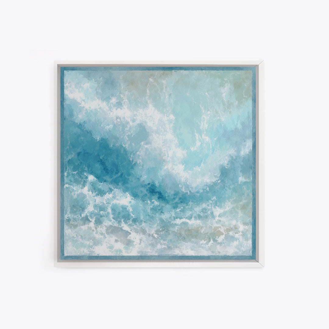 Calming Abstract Ocean Waves Canvas Print, Dental Office Art, Printable Digital, Office Decor, Fine Art, Calm, Neutral Decor, DOA-1x1-49