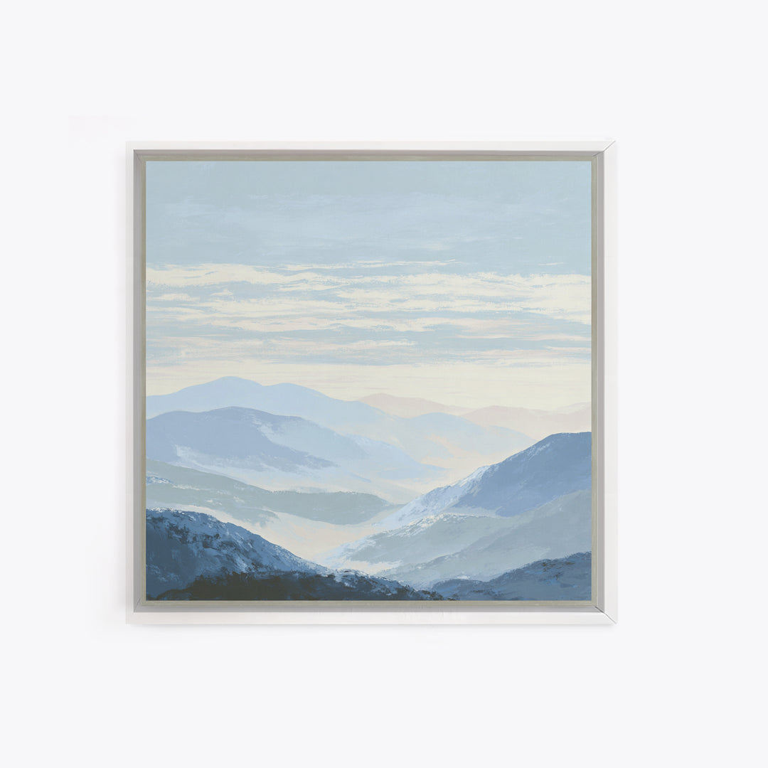Gentle Mountain Landscape Framed Canvas Print, Dental Office Art, Medical Decor, Office Decor, Fine Art, Calm, Home Decor, DOA-1x1-52