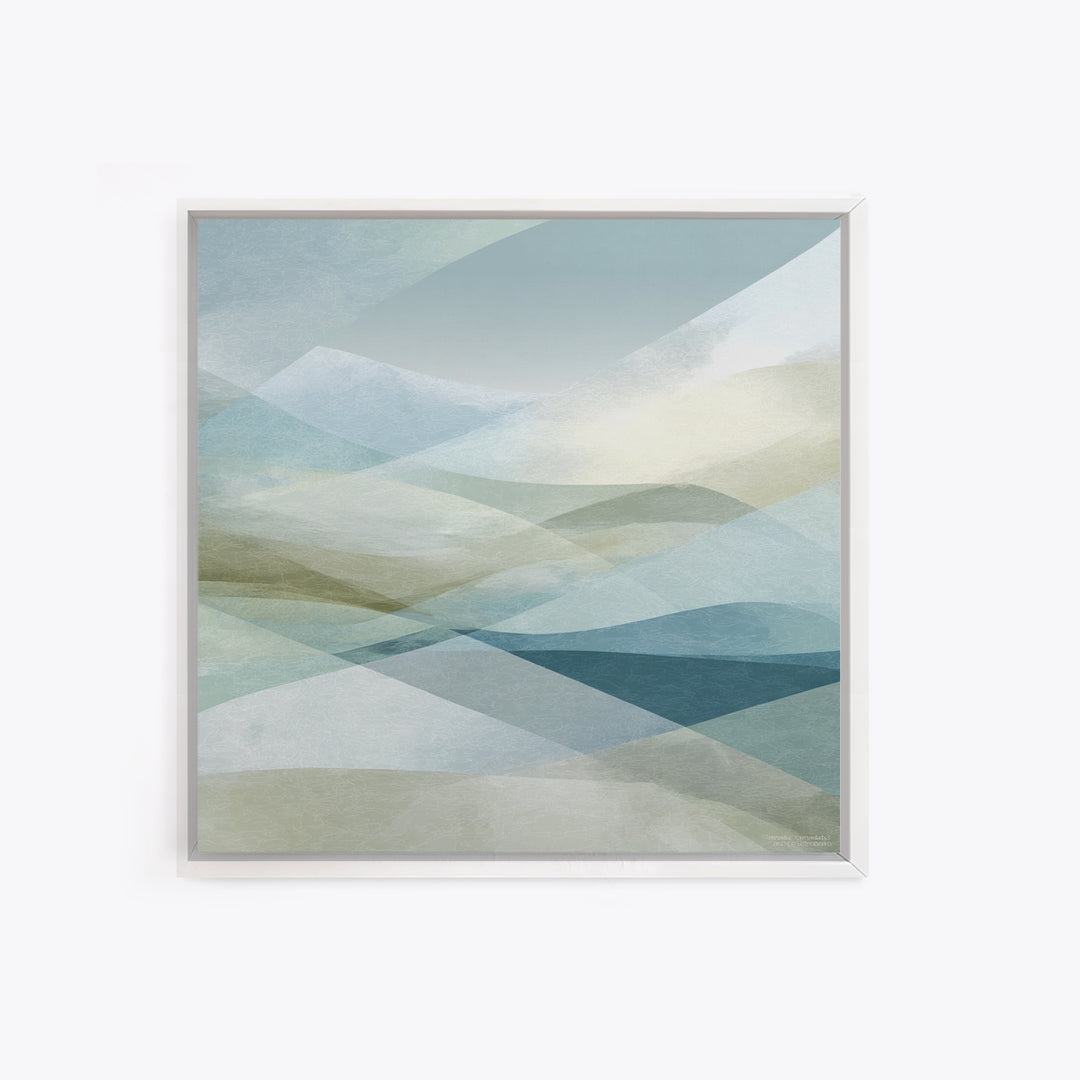 Clean Geometric Art Framed Canvas Print, Dental Office Art, Minimalist Wall Art, Office Decor, Abstract Art, Calm, Dental Decor, DOA-1x1-56