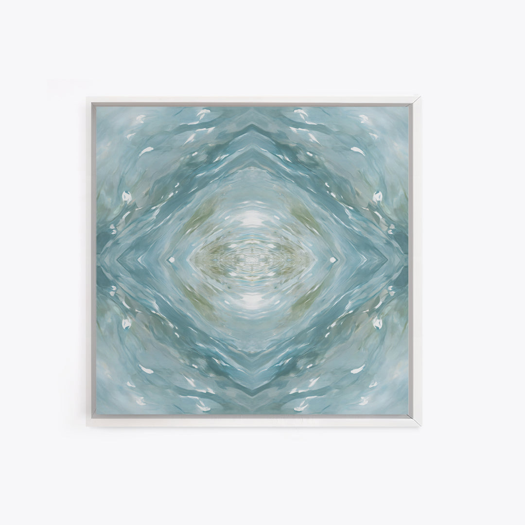 Abstract Water Ripple Pattern Framed Canvas Print, Dental Office Art, Medical Decor, Office Decor, Fine Art, Calm, Home Decor, DOA-1x1-61