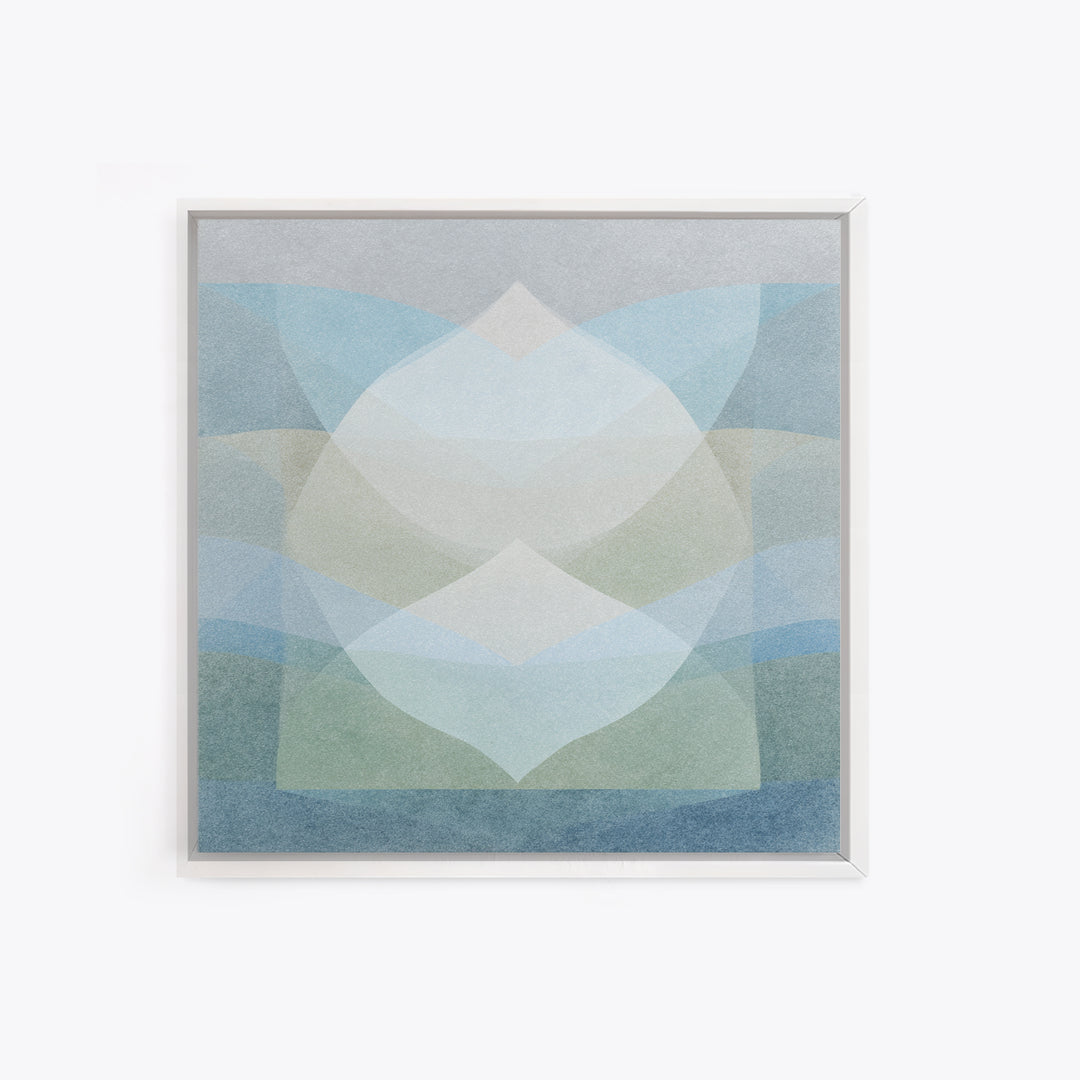 Clean Geometric Art Framed Canvas Print, Dental Office Art, Minimalist Wall Art, Office Decor, Fine Art, Calm, Dental Decor, DOA-1x1-8