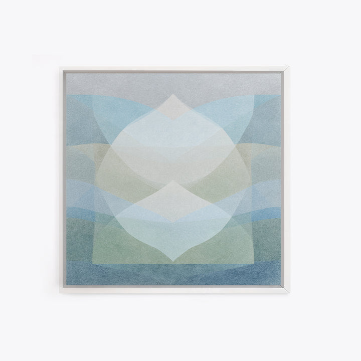 Clean Geometric Art Framed Canvas Print, Dental Office Art, Minimalist Wall Art, Office Decor, Fine Art, Calm, Dental Decor, DOA-1x1-8