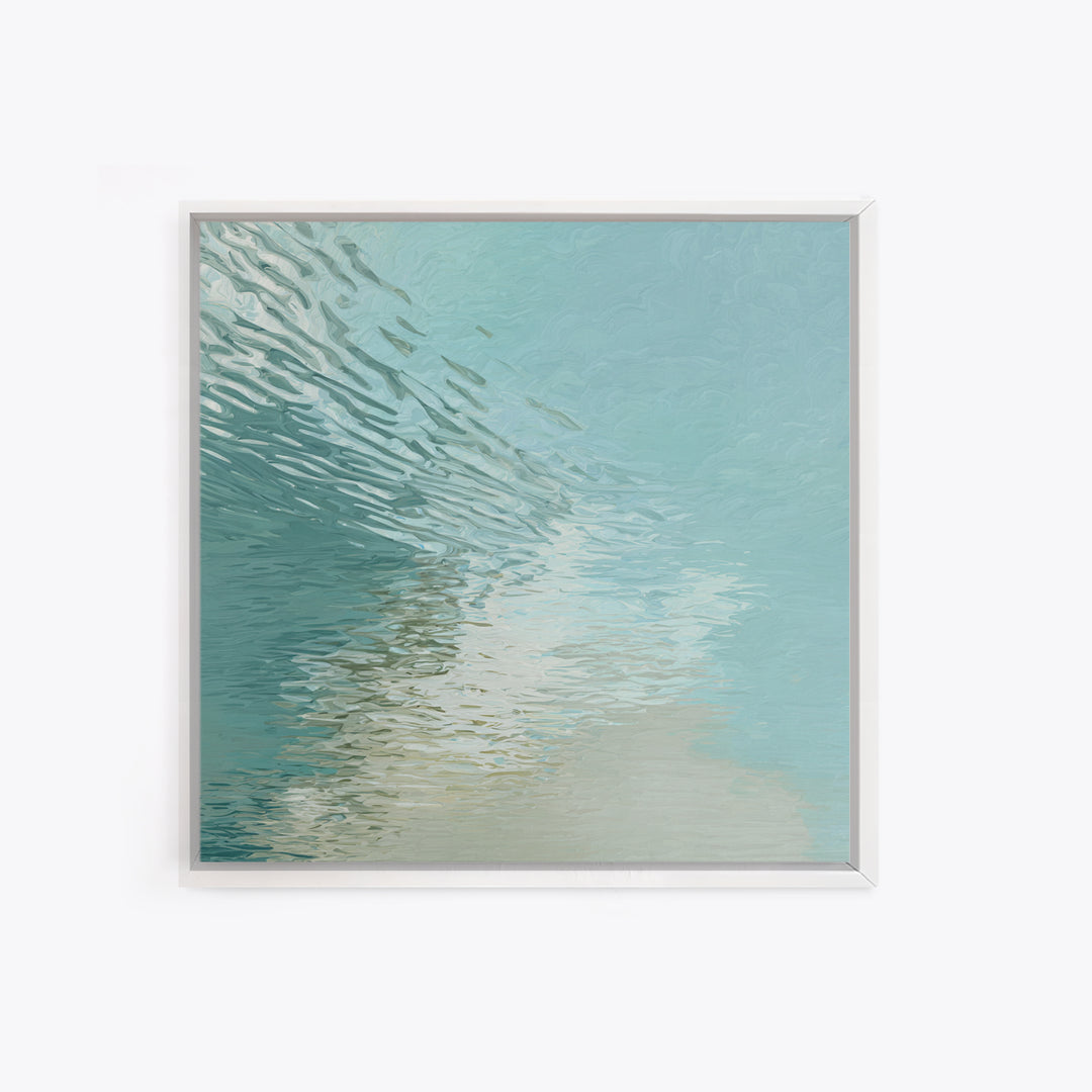 Abstract Water Ripple Pattern Canvas Print, Dental Office Art, Dental Hygienist, Office Decor, Calm, Statement Artwork, DOA-1x1-85