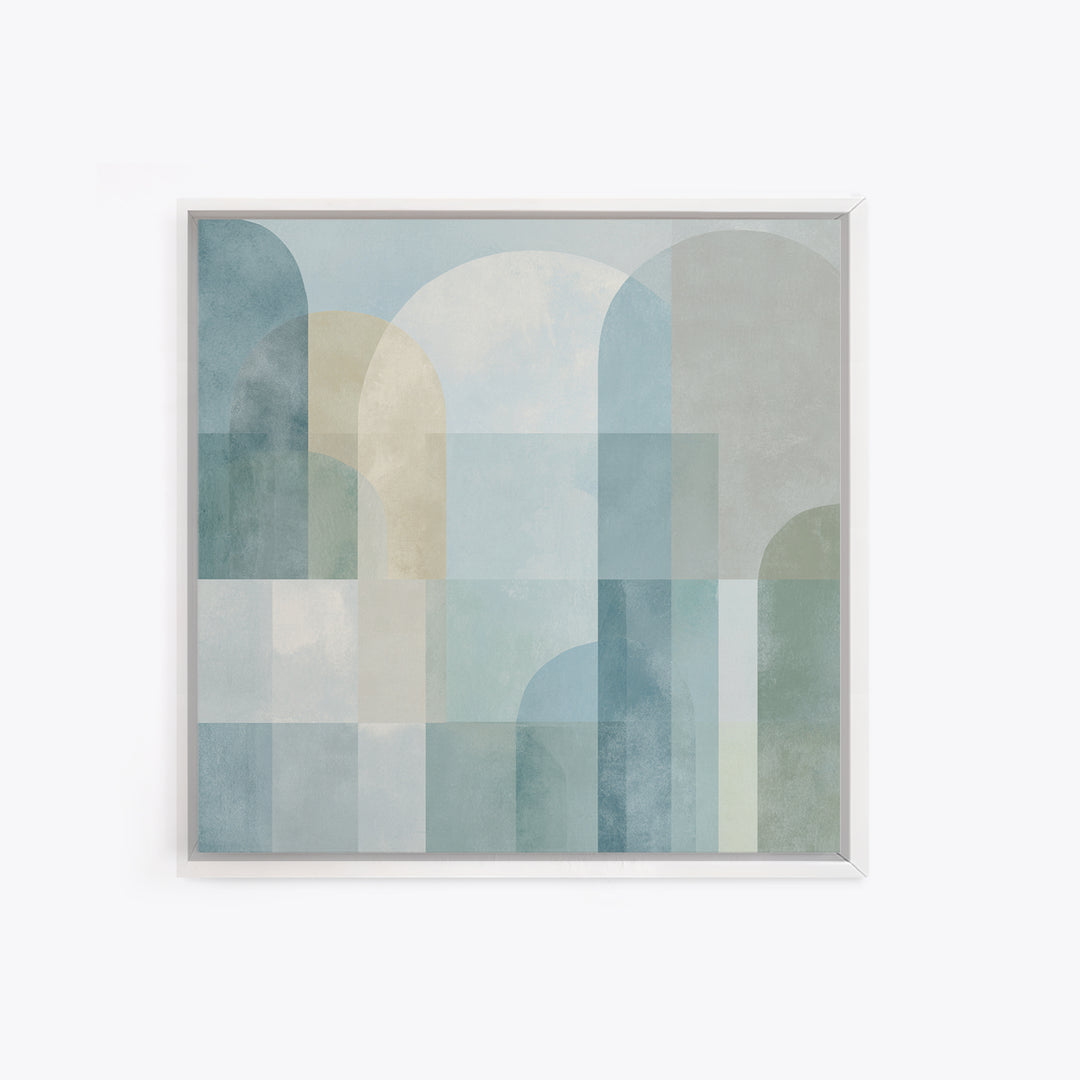 Light Scandinavian Abstract Arches Canvas Print, Dental Office Art, Science Art, Office Decor, Abstract Art, Calm, Boho Decor, DOA-1x1-89
