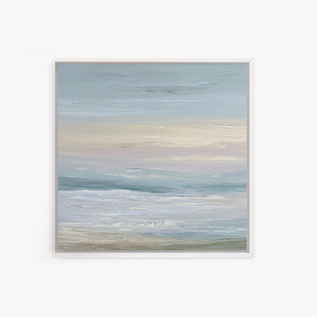 Soft Gradient Sunrise Canvas Print, Dental Office Art, Office Decor, Fine Art, Calm, Art Print, Room Decor, Textured Painting, DOA-1x1-92
