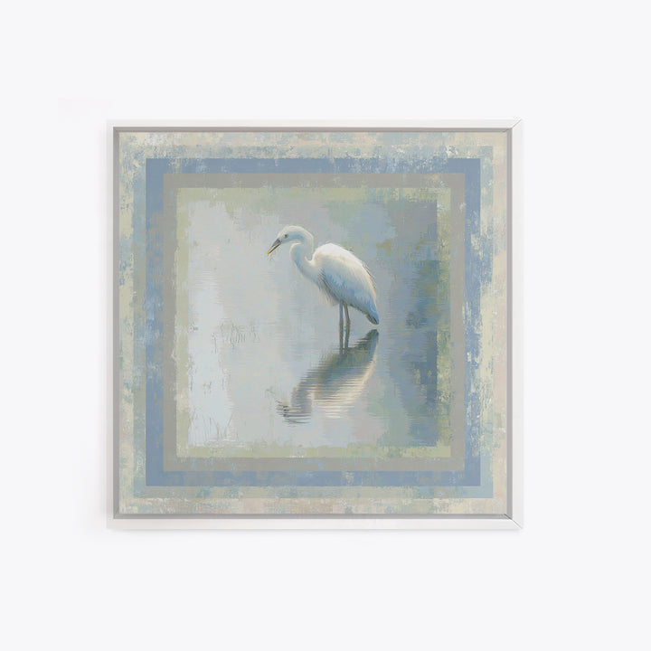 Blue Heron by Calm Marsh Water Canvas Print, Dental Office Art, Office Decor, Fine Art, Calm, Art Print, Room Decor, DOA-1x1-95