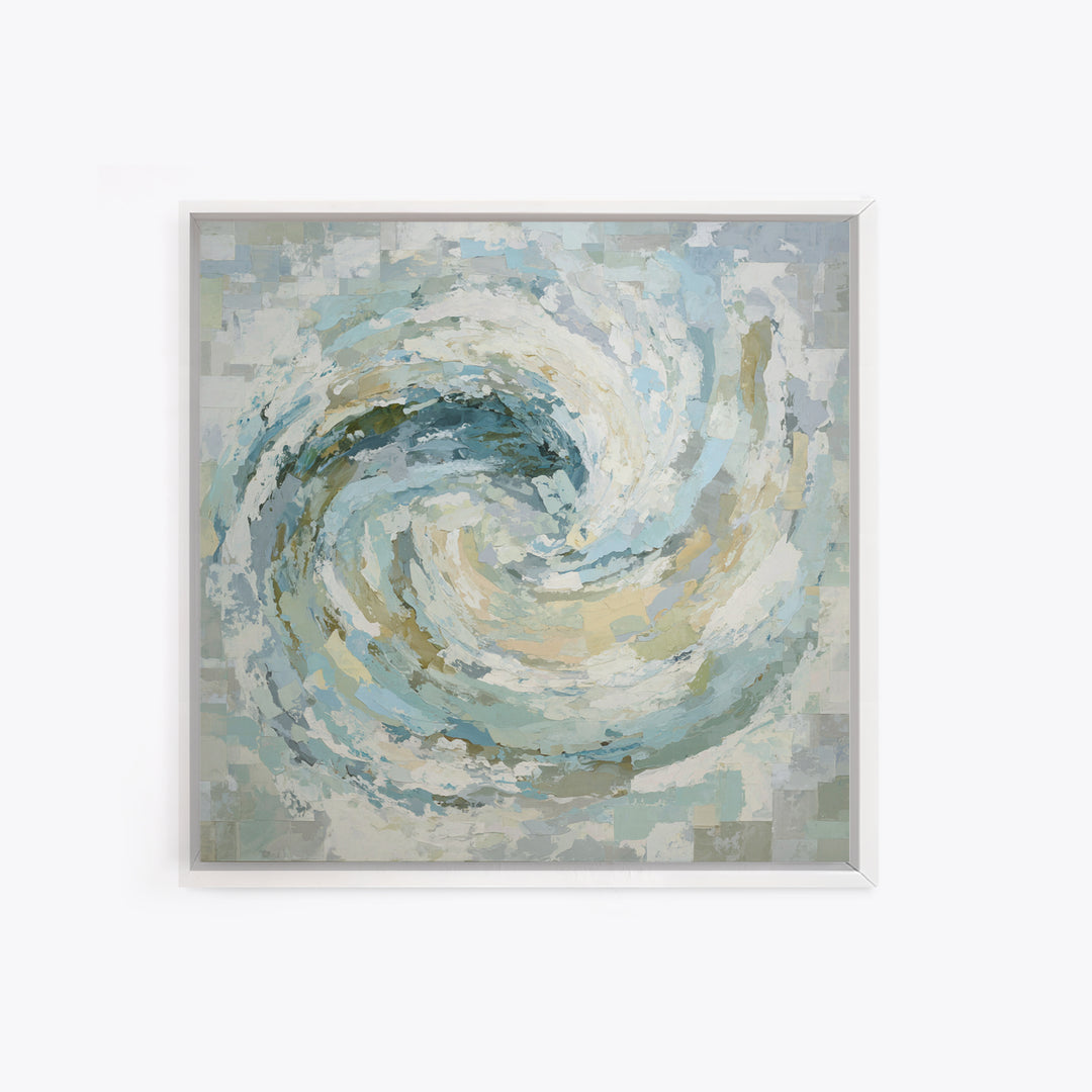Calming Abstract Ocean Waves Canvas Print, Dental Office Art, Wall Decor, Office Decor, Fine Art, Calm, Contemporary Art, DOA-1x1-97