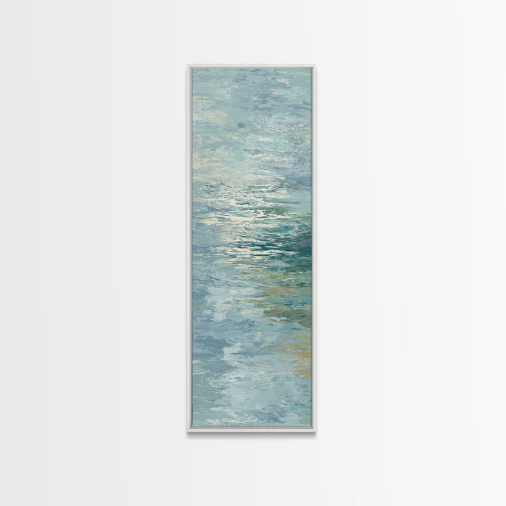 Abstract Water Ripple Pattern Canvas Print, Dental Office Art, Dental Office Decor, Office Decor, Abstract Art, Calm, DOA-1x3-1