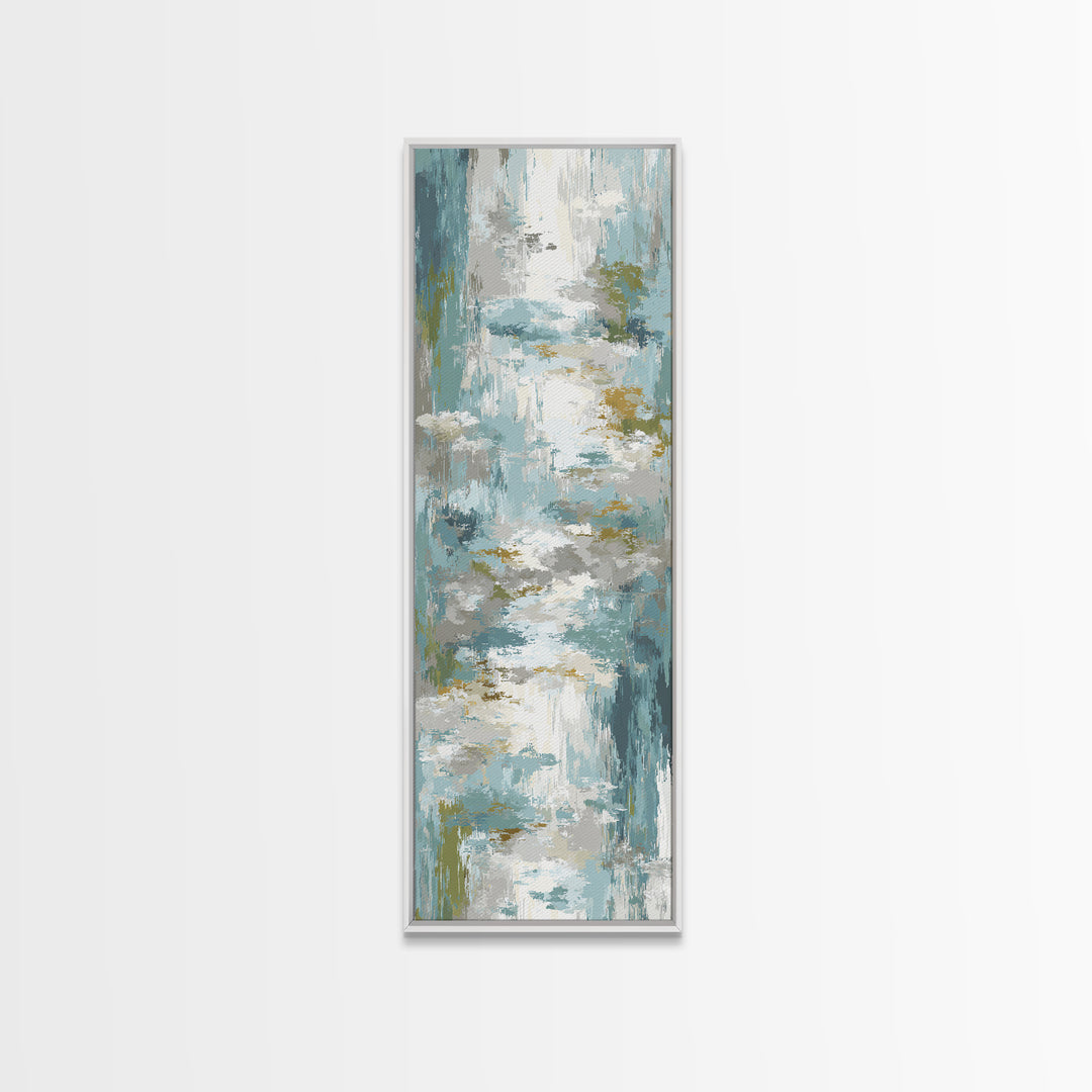 Clean Geometric Art Framed Canvas Print, Dental Office Art, Tooth Art, Office Decor, Calm, Modern Decor, Fine Art Print, DOA-1x3-20