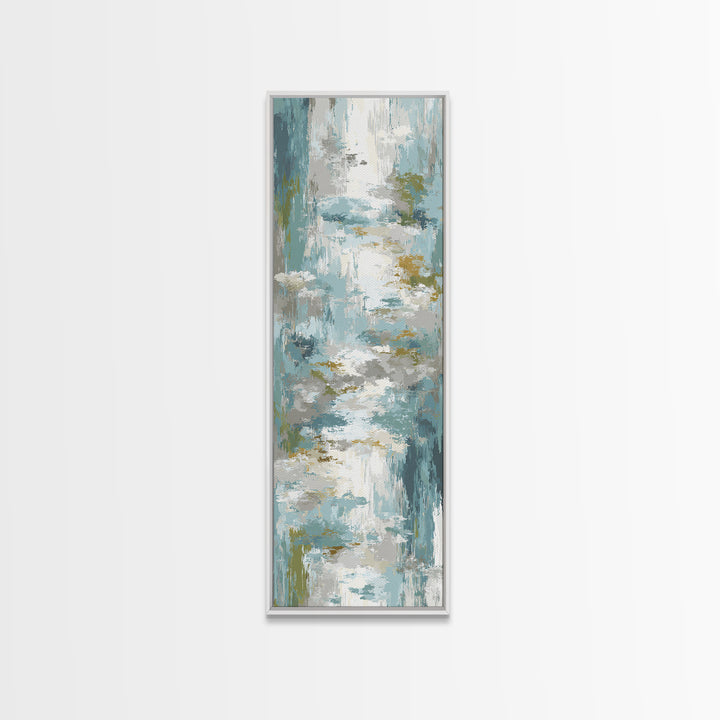 Clean Geometric Art Framed Canvas Print, Dental Office Art, Tooth Art, Office Decor, Calm, Modern Decor, Fine Art Print, DOA-1x3-20