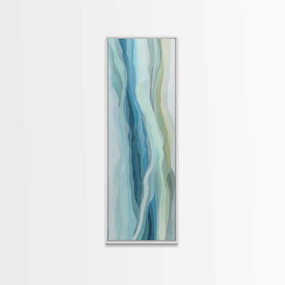 Abstract Water Ripple Pattern Canvas Print, Dental Office Art, Fine Art Print, Office Decor, Abstract Art, Calm, DOA-1x3-25