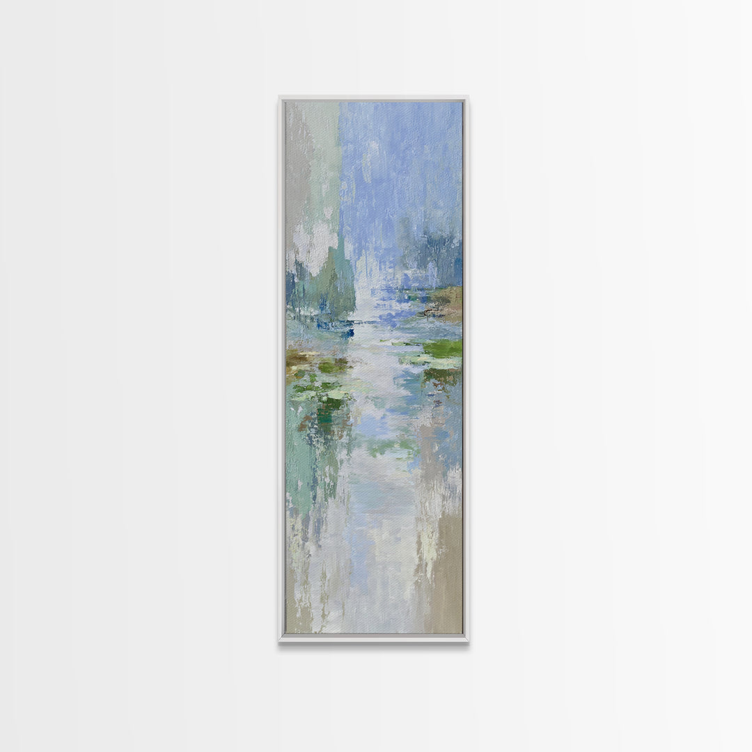 Sunlit Lake with Calming Reflections Canvas Print, Dental Office Art, Dental Office, Office Decor, Fine Art, Calm, Room Decor, DOA-1x3-27