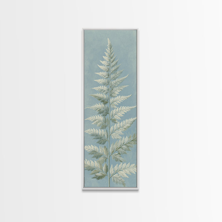 Botanical Fern Study Framed Canvas Print, Dental Office Art, Medical Office Art, Office Decor, Fine Art, Calm, DOA-1x3-31