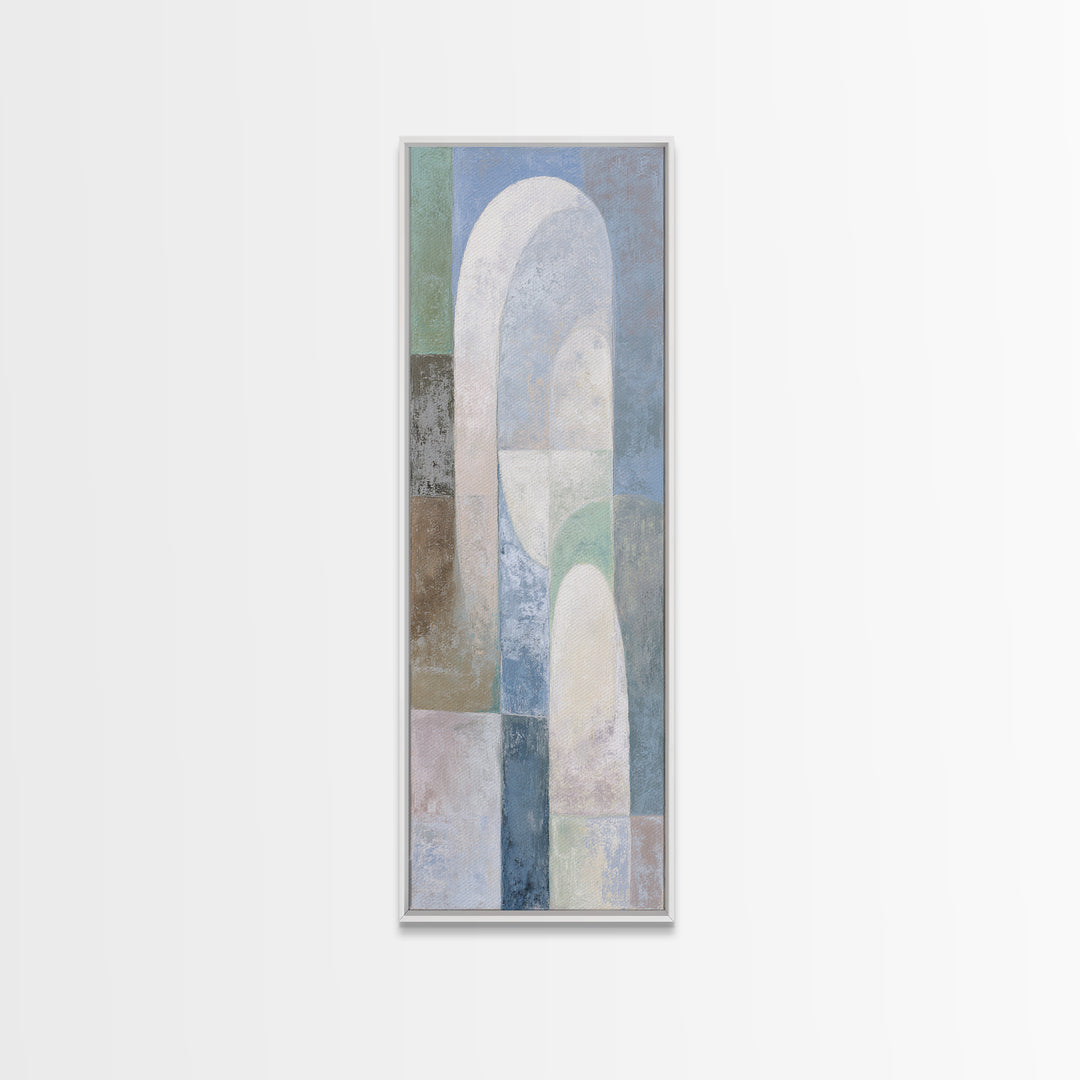 Light Scandinavian Abstract Arches Canvas Print, Dental Office Art, Dental Art, Office Decor, Abstract Art, Calm, Dental Gift, DOA-1x3-5